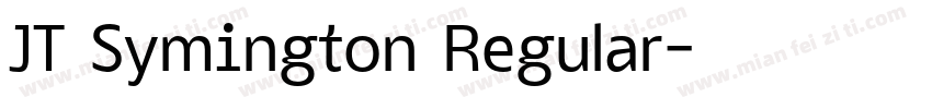 JT Symington Regular字体转换